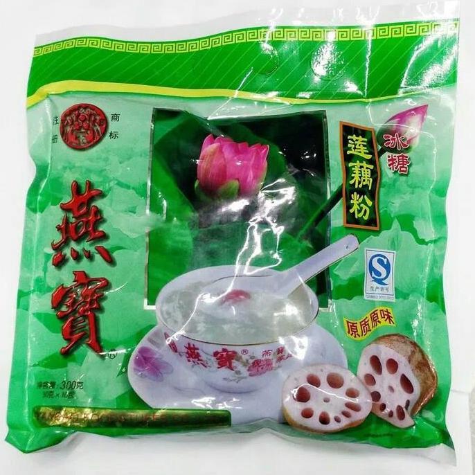 NEW YAN BAO BUBUR AKAR TERATAI (TEPUNG YANBAO LOTUS ROOT POWDER) 10 SCHTS ORI