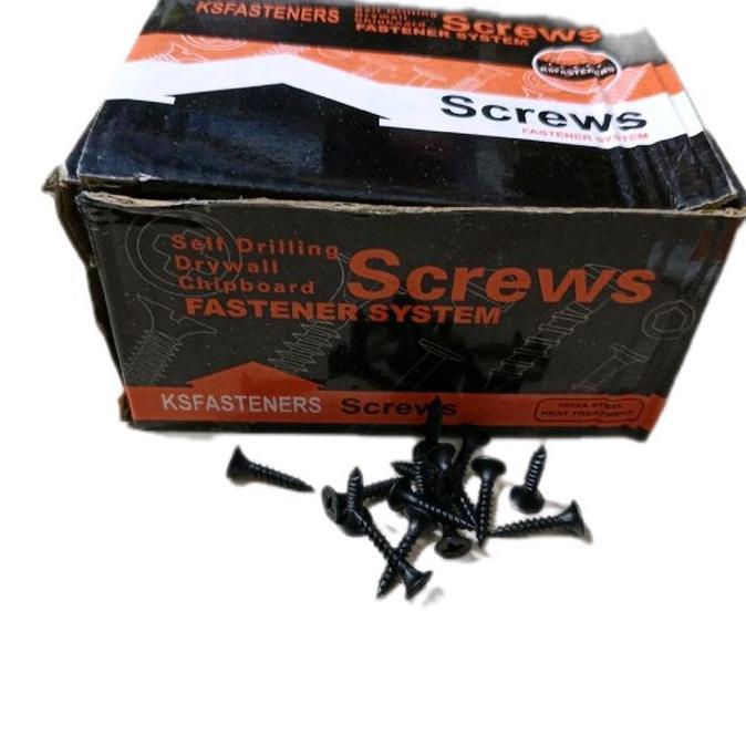Kavana_Garage - Sekrup Gypsum 3/4 Inchi Skrup Gypsum 2Cm 1Box Isi 500Pcs Baut  Sekrup