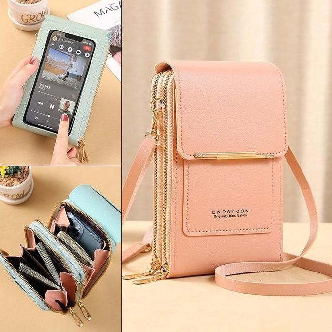 Renggojati - Tas Selempang Wanita Import / tas HP / dompet hp touchscreen / dompet wanita-BAO068 Kul