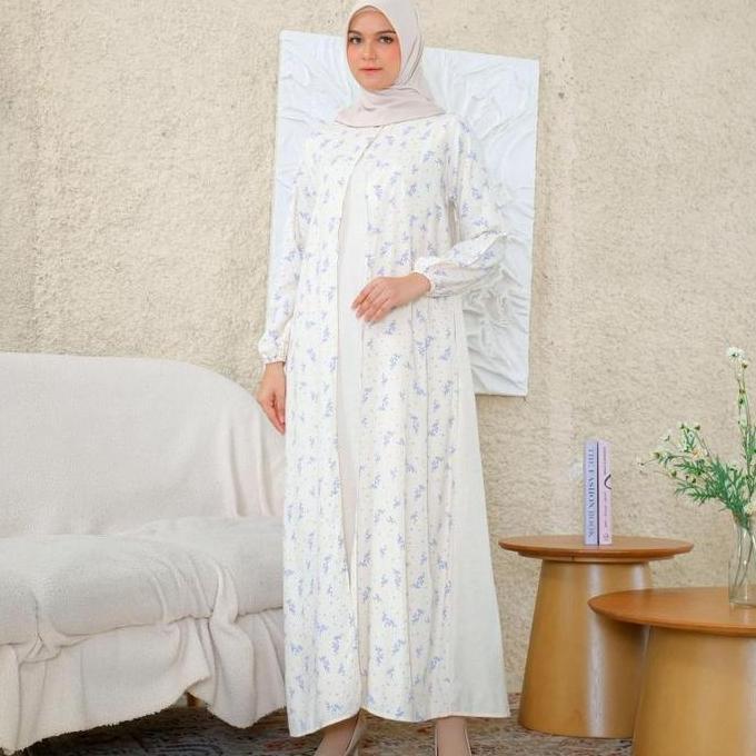 RILLEY - Gamis Khansa | Gamis Bahan Adem | Gamis Wanita Bahan Linen RL