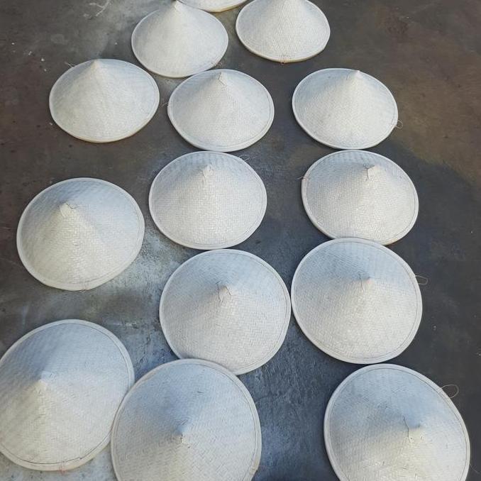 TERLARIS Caping Gunung Premium D40 CM Anyaman Bambu | Caping Ospek Maba UGM