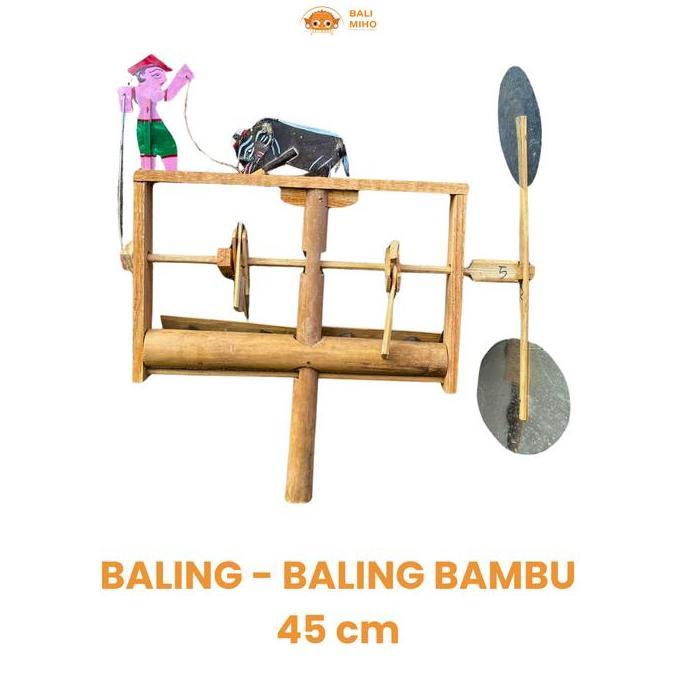 TERLARIS Baling Baling Bambu Bali 2 Nada - Kincir Angin Bambu Mini - Pindekan Mini Bambu - Baling Ba