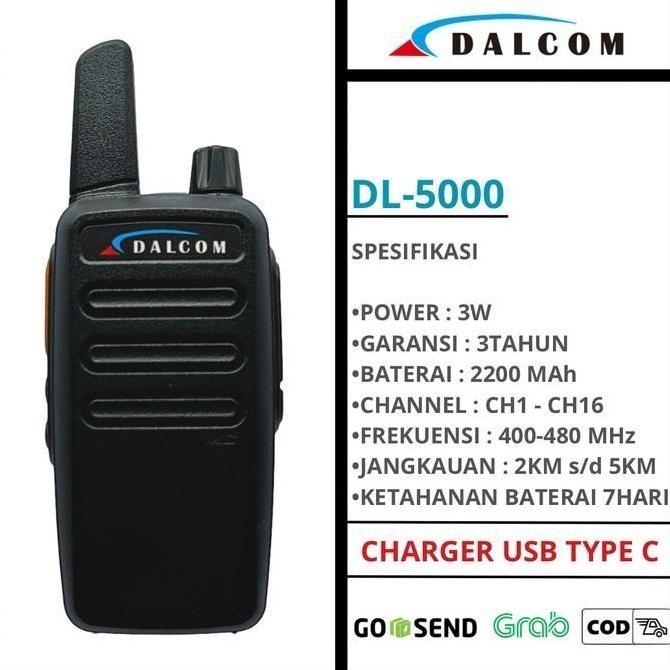 TERBARU - ht dalcom japan dl-5000 tanpa layar handy talky uhf