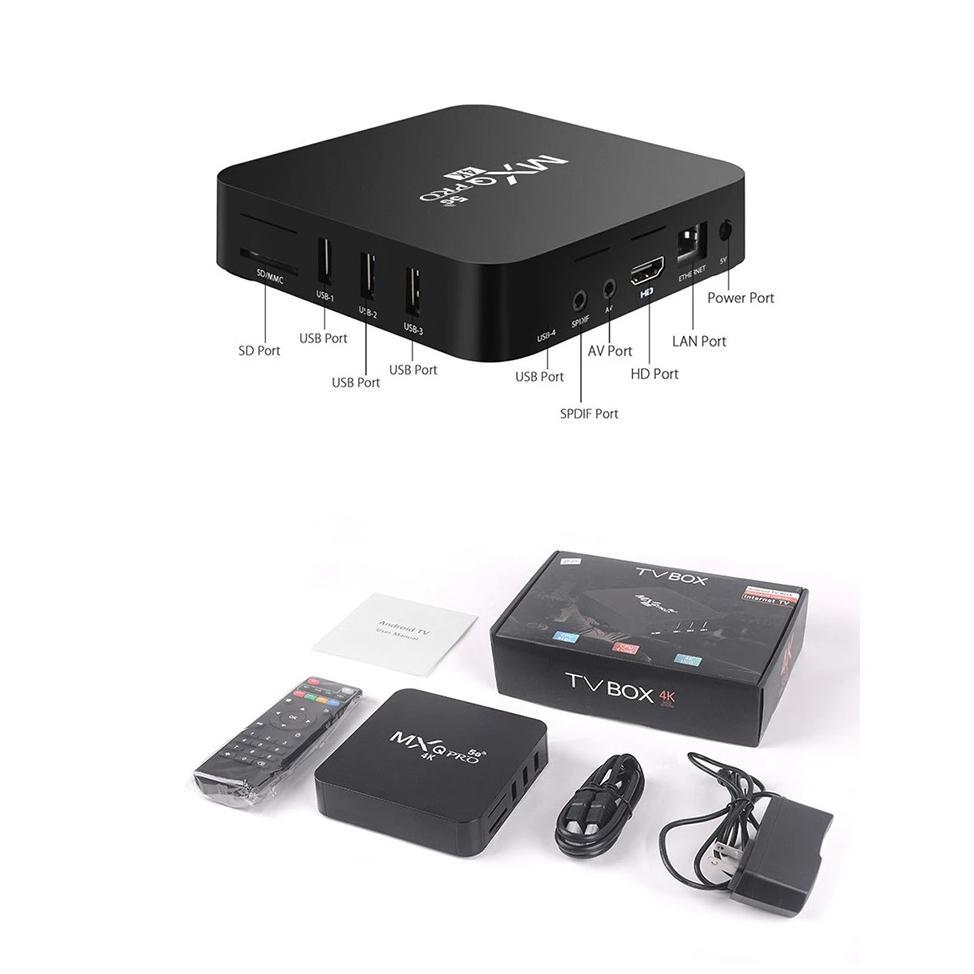 BESTPROMO ANDROID SET TOP TV BOX MXQ PRO 5G RAM 16GB+512 & 16GB+256GB 8GB+128GB 4K SMART TV BOX MXQ 