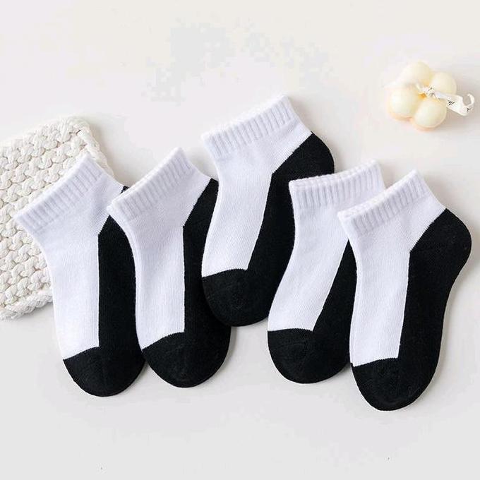 3 pasang kaos kaki sekolah SD TK kaos kaki 2 warna anak cewek cowok