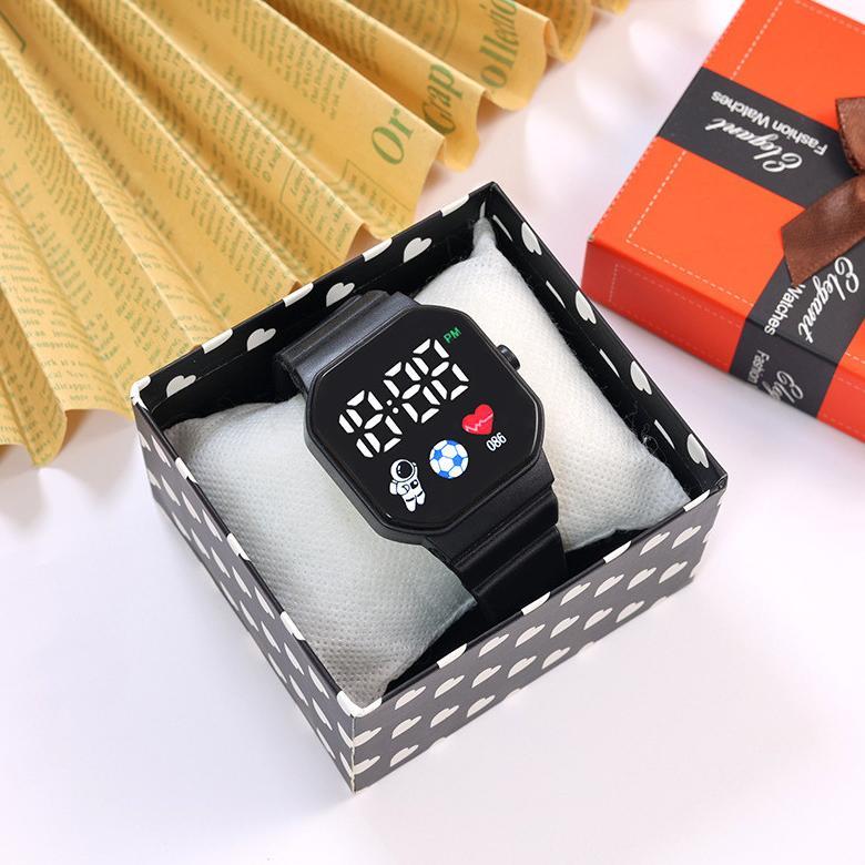 Favorit [Kedaimainan] [Ja08] Jam Tangan Led Digital Pria Wanita Rubber Electronic Fashion Couple Ana