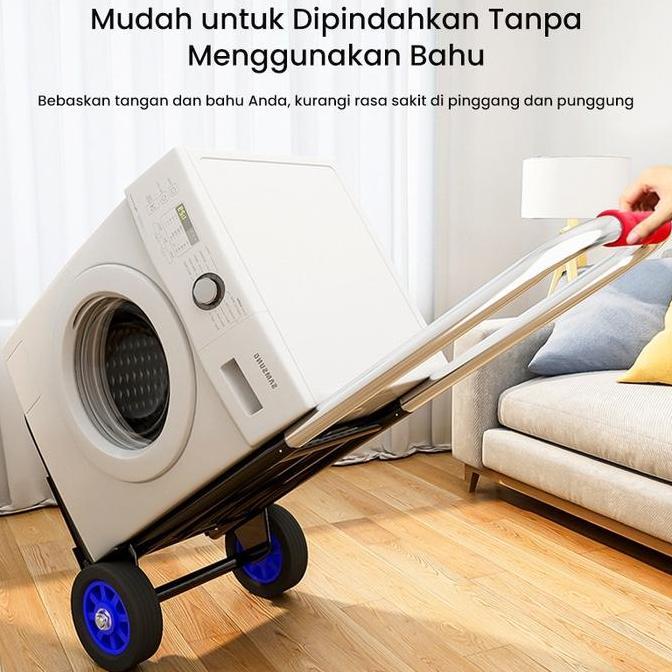 Promo Troli Lipat Troli Baja Berkualitas Tinggi Kapasitas 50-150Kg Gerobak Dorong Serbaguna Premium 