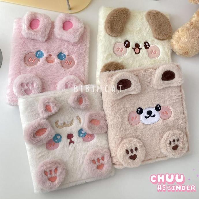 delon2gd - (a5 size) chuu binder photocard album / pc binder fluffy boneka