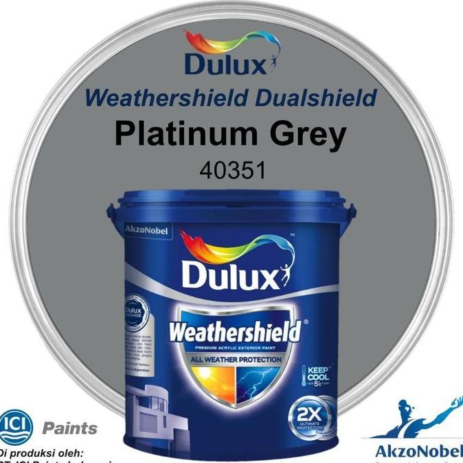 CAT DULUX WEATHERSHIELD 2.5 LT - PLATINUM GREY 40351