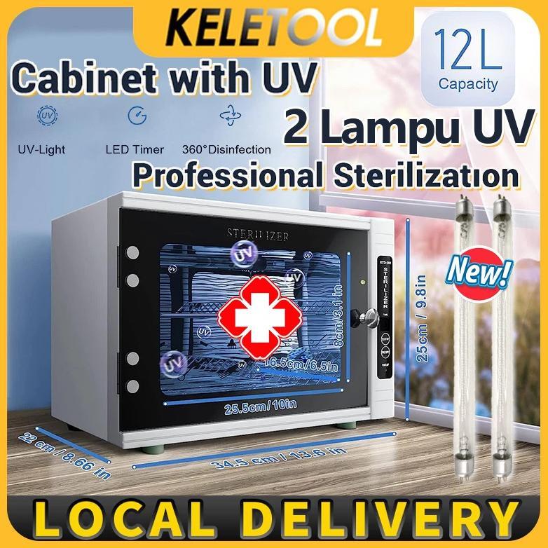 Uv Sterilizer Box Disinfection Cabinet Uv Ozon Kill Bakteri Covid Alat Steril Salon Alat Kuku Kecant