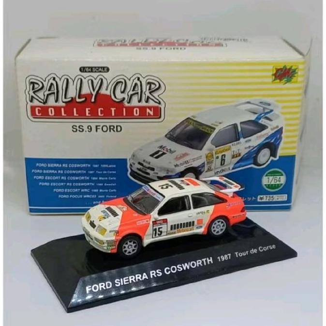 cms cm's ford sierra rs cosworth 1987 tour de corse rally car collection diecast 1/64 (s)