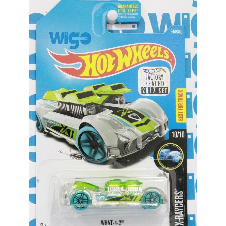 Hot Wheels What-4-2 Best for Track hijau Factory Sealed 2017 US Card