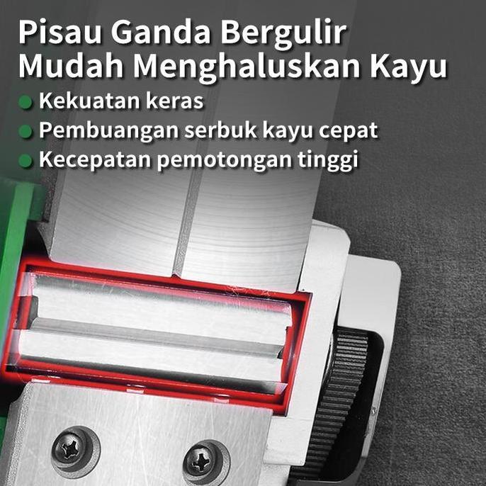 Isku Planer Listrik 450W Mesin Serut Kayu Modern Cocok Untuk Memoles Dan Memotong Kayu Mesin Ketam K