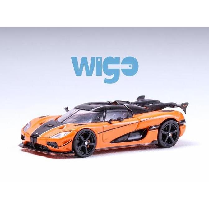 Tarmac Works LOOSE Koenigsegg Agera RS orange strip hitam Diecast
