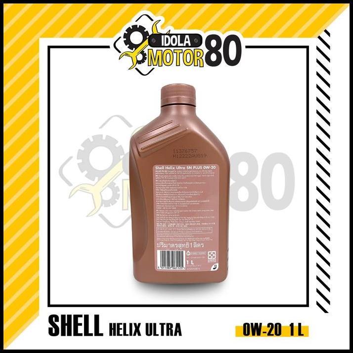 HOT DEAL OLI SHELL HELIX ULTRA SN PLUS SAE 0W-20 FULLY SYTHETIC ISI 1 LITER