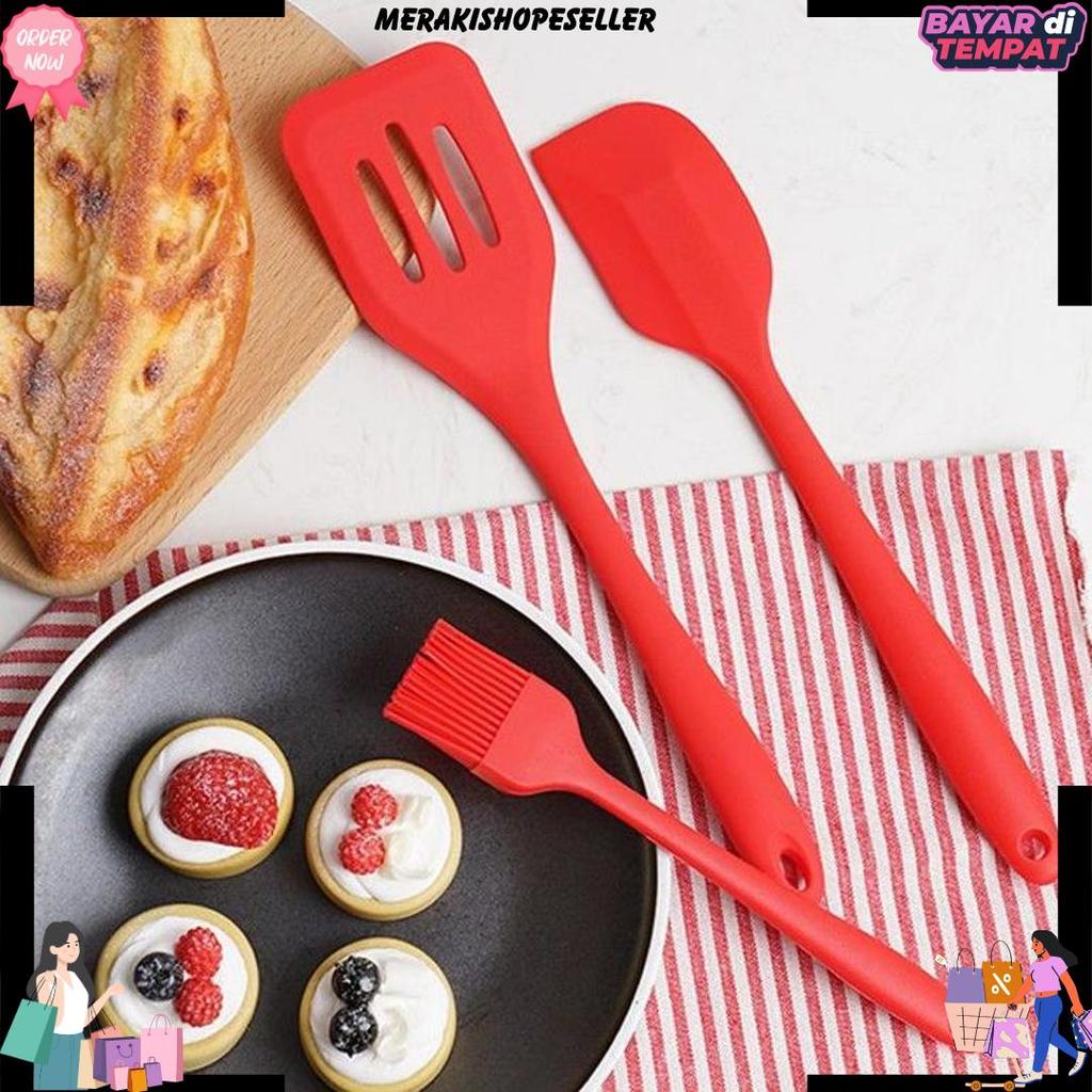Spatula Set 5 In 1/Sotil Silikon Set Tidak Kaleng-Kaleng