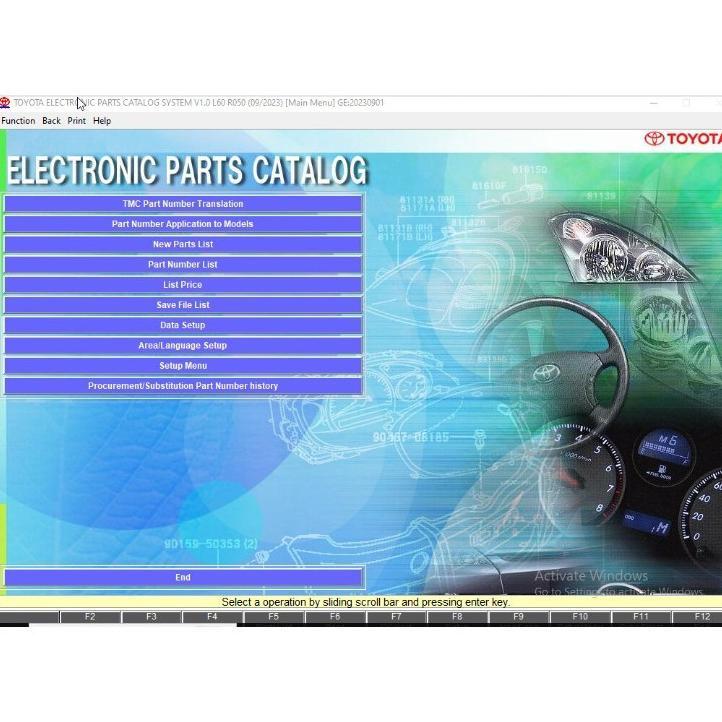 NEW Software Electronic part catalog ( EPC ) TOYOTA Toyota Terbaru [terbaik][terlaris]