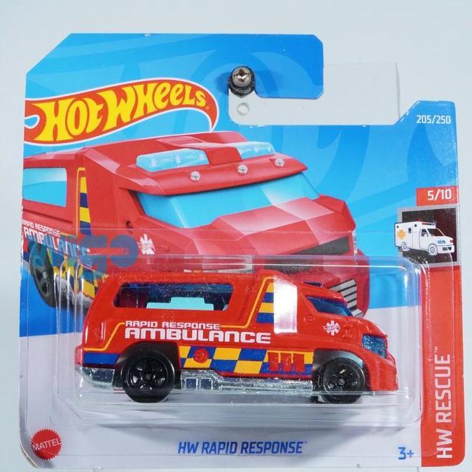 Hot Wheels HW Rapid Response merah M 2022 Short Card Diecast