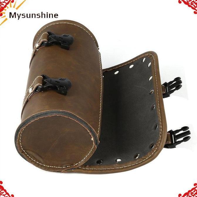 Tas Sadel Sepeda Motor Alat Garpu Tas Kulit Pu Tas Handlebar Bag