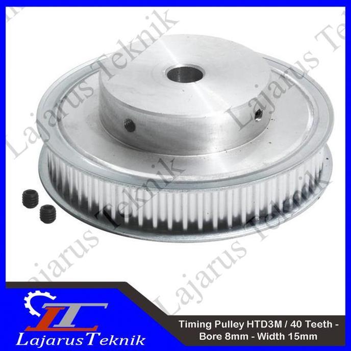 Timing Pulley HTD 3M - 40T - Bore 8mm - Width 15mm