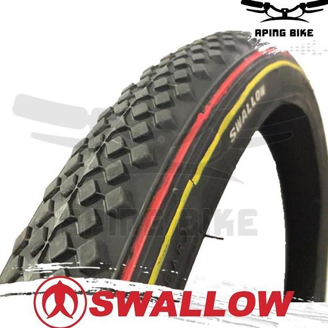 Ban Luar Sepeda Swallow 20 x 175 S-109 Les Kuning Merah 20 x 1.75 BMX