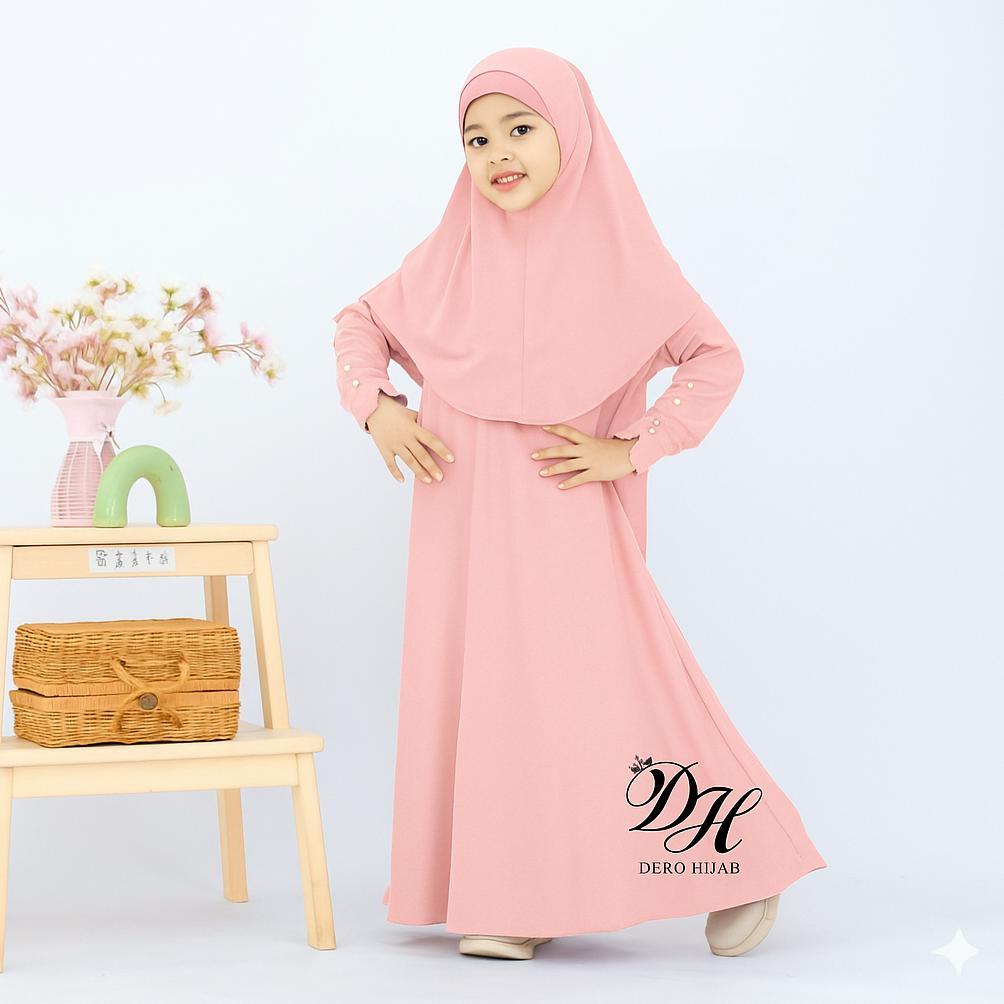 PROMO TERBARU Abaya Set - Gamis Anak Perempuan Usia 1 - 12 Tahun