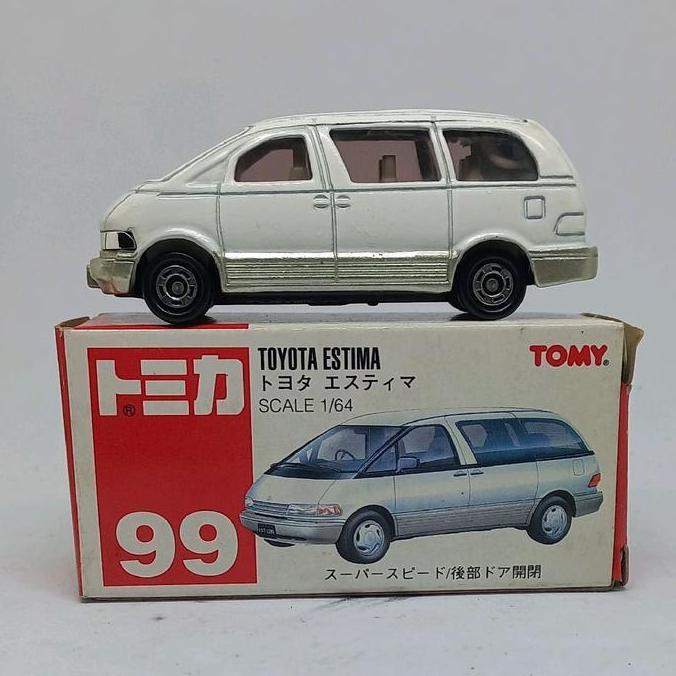 tomica toyota estima 99 putih tomy merah diecast (s)