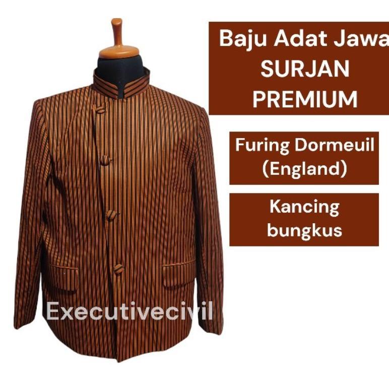 Free Ongkir Baju Adat Jawa / Pakaian Adat Jawa / Surjan Pria / Surjan Jawa / Baju Adat Jawa / Baju L