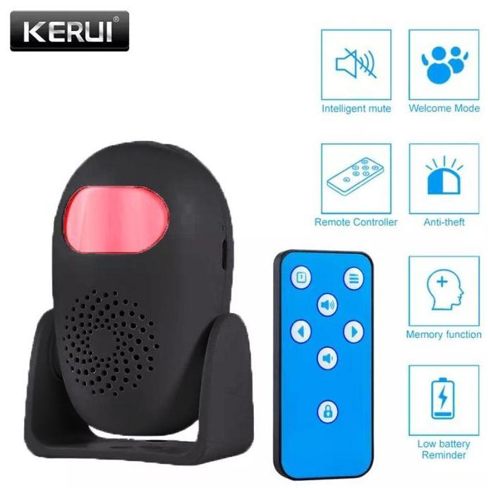 KERUI M120 Bel Toko Alarm Selamat Datang dengan Sensor Gerak Remote 11 Bahasa Pilihan untuk Pabrik d