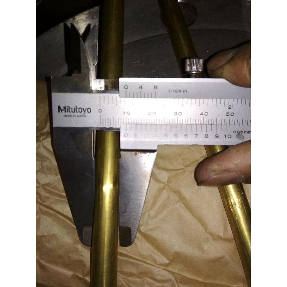 pipa kuningan od 10mm tebal 1mm x 800mm