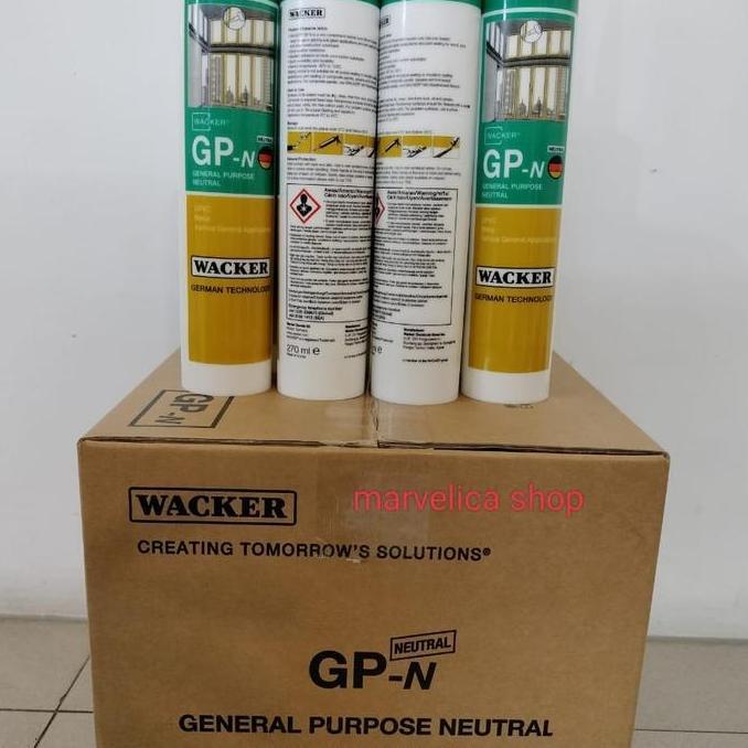 Ready Lem kaca silicone sealant acetic cure GP Wacker/sealant wacker gp-n