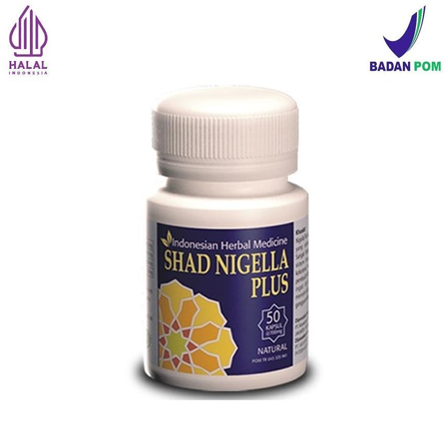 Shad Nigella Plus Herbal Kapsul Ekstrak Habbatussauda/Nigella Sativa 50 Kapsul Halal Bpom