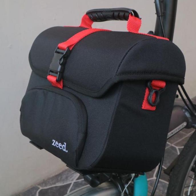 New Tas Front Block Sepeda Lipat Brompton Style Medium Zeed Berkualita