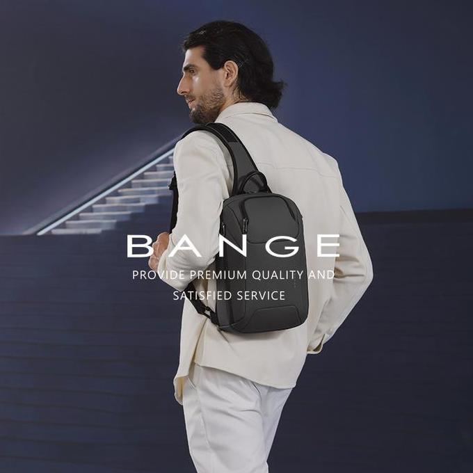 NEW BG8031 TAS SELEMPANG BANGE SLING SHOULDER CHEST BAG PRIA COWOK TABLET IPAD 11 SOLID SHAPE ORI
