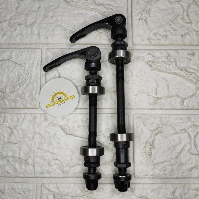 As QR Quick Release Bearing Untuk Hub Sepeda MTB Sepasang Depan Belakang