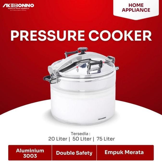 Akebonno Pressure Cooker Aluminium 3003 Panci Presto Jumbo Anti Lengket