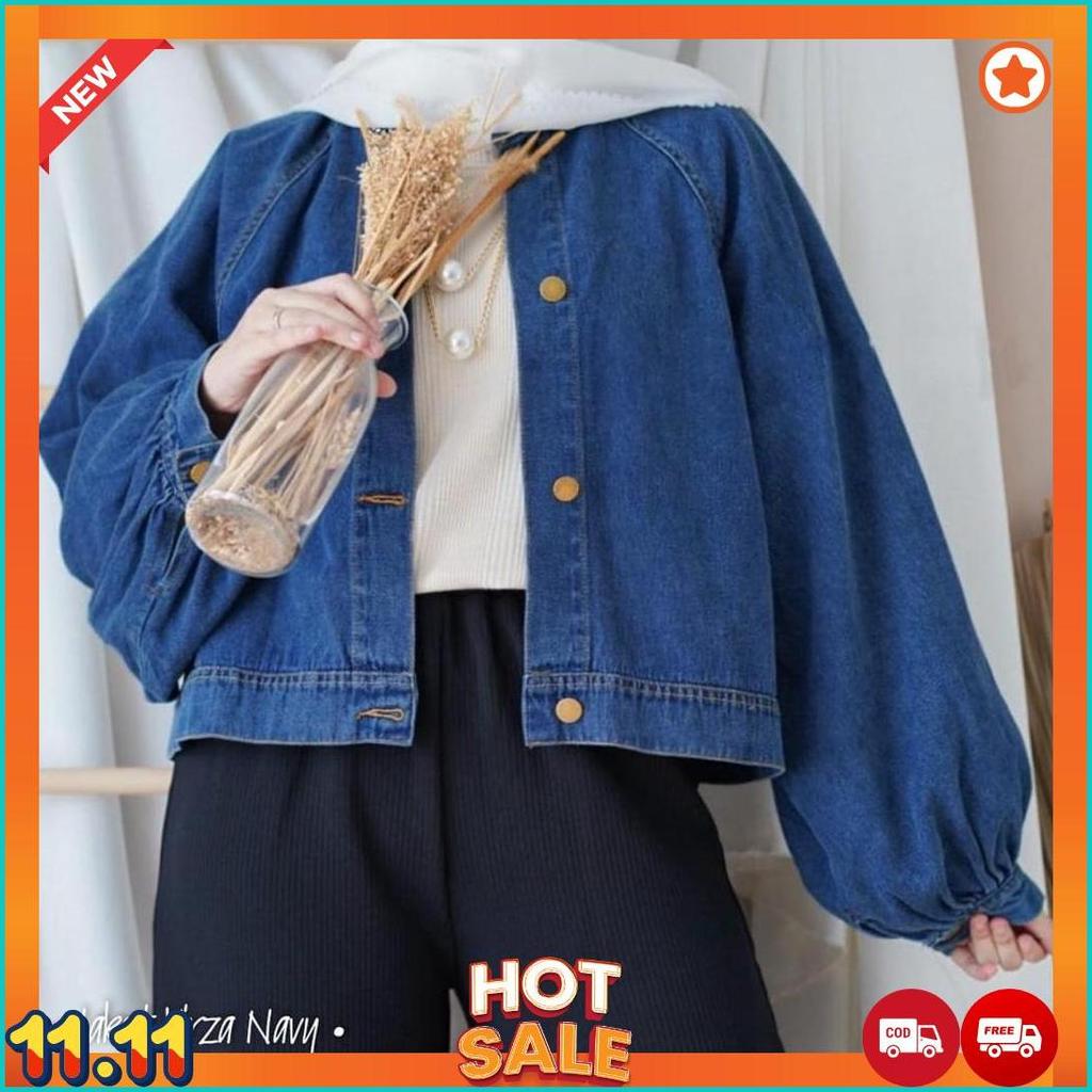 VIRZA JAKET BALON DENIM WANITA [G1]
