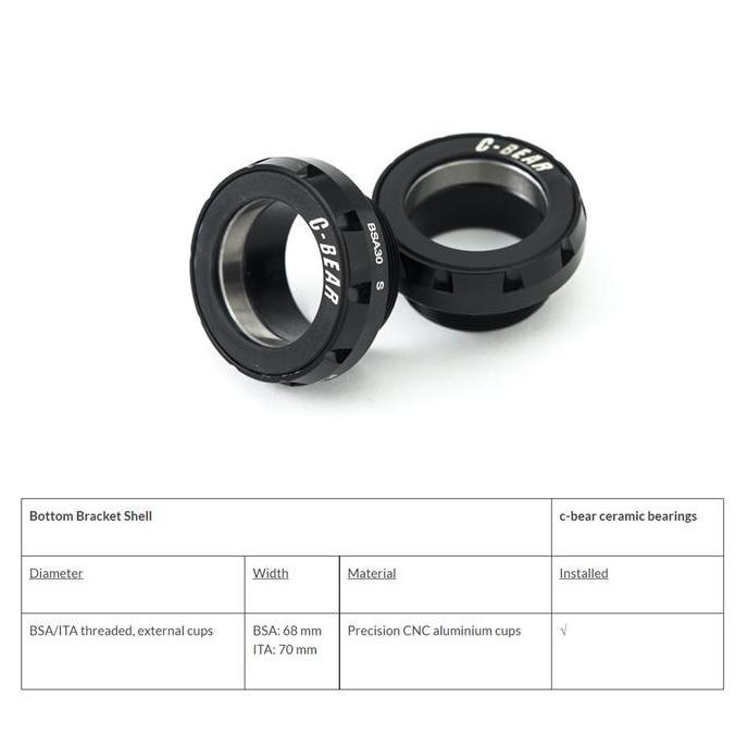 Bottom Bracket C-Bear Ceramic Bb Ita-30-R