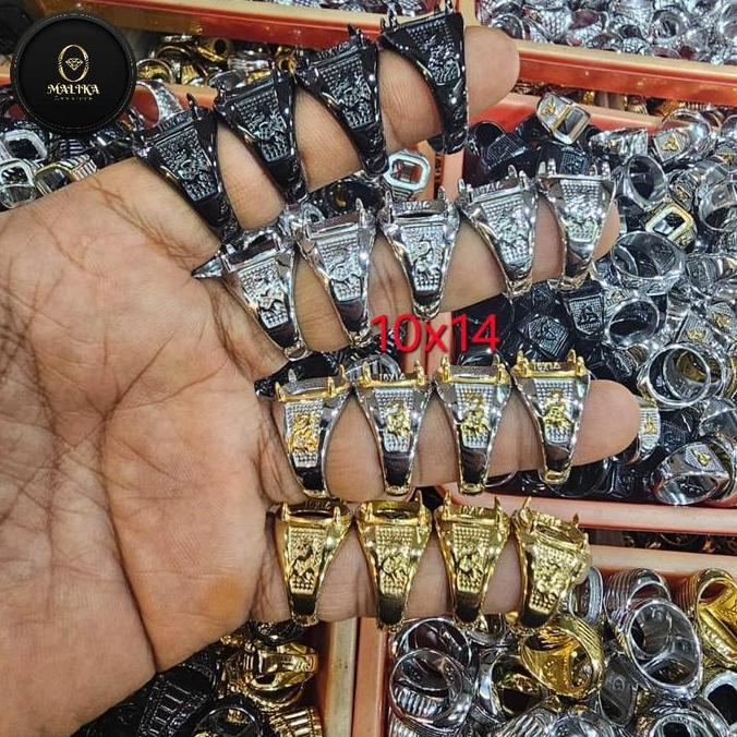 Ready  Emban ring cangkang cincin titanium dim (1014)