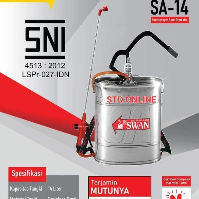SWAN SA 14 SPRAYER SWAN 14liter STAINLIST