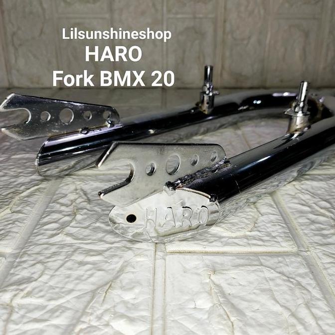 Ready Fork Garpu DRAT HARO Sepeda BMX 20 Jadul Pipa Steertube DRAT-ULIR Standard 25.4mm Chrome Besi 