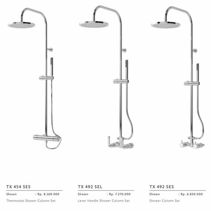 Ready Shower Column Toto TX 492 SEL/Shower Tiang Set Kran Mixer Toto