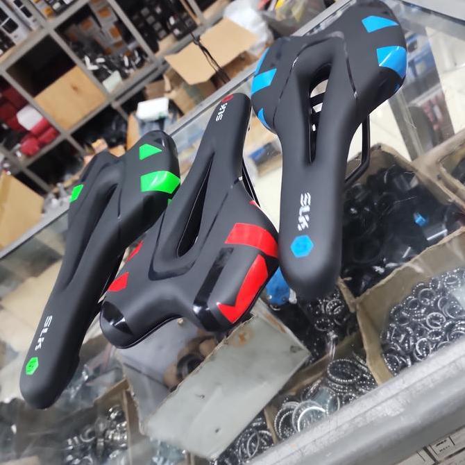 Sadel Gel Tipis Bolong Slk Roadbike Mtb Fixie Bmx