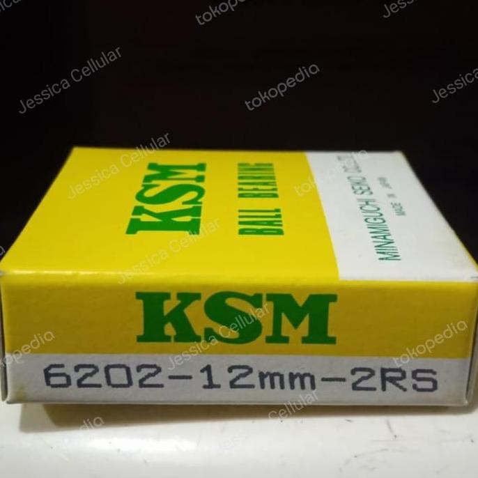 BALL BEARING SPECIAL BORE 6202 2RS-12MM KSM MADE IN JAPAN