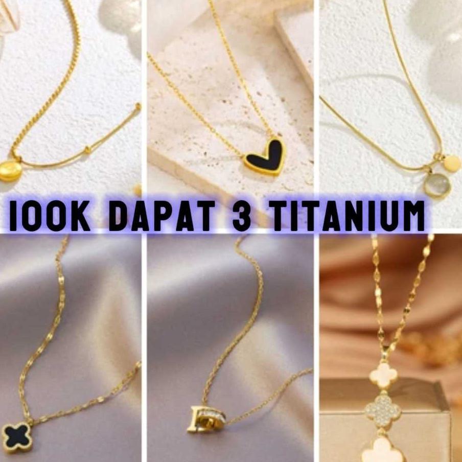 Paket Live 100K Dapat 3 Free 2 Titanium ( Bebas Pilih Di Etalase 2-120) - Checkout Rinn Jewelry Perh