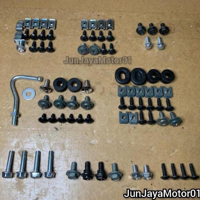 Baut Lengkap Full Set Body Jupiter Z Lama / Baut Lengkap Fullset Bodi Yamaha Jupiter Z Lama 2003-200
