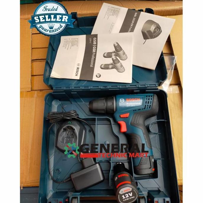 BOSCH GSR120Li Cordless Drill/Mesin Bor Obeng Baterai GSR 120 Li