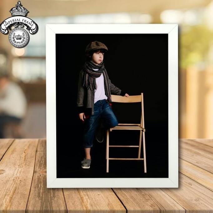 Bingkai Frame Figura Foto A3 / ( 30x42 cm ) Hitam / Putih / Coklat murah