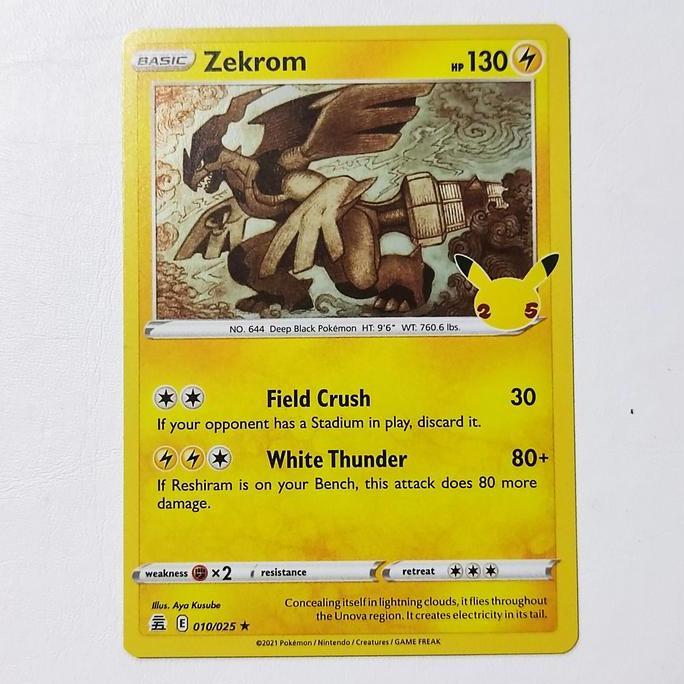 Zekrom 010/025 - Pokemon 25th Anniversary Celebrations Holo Card