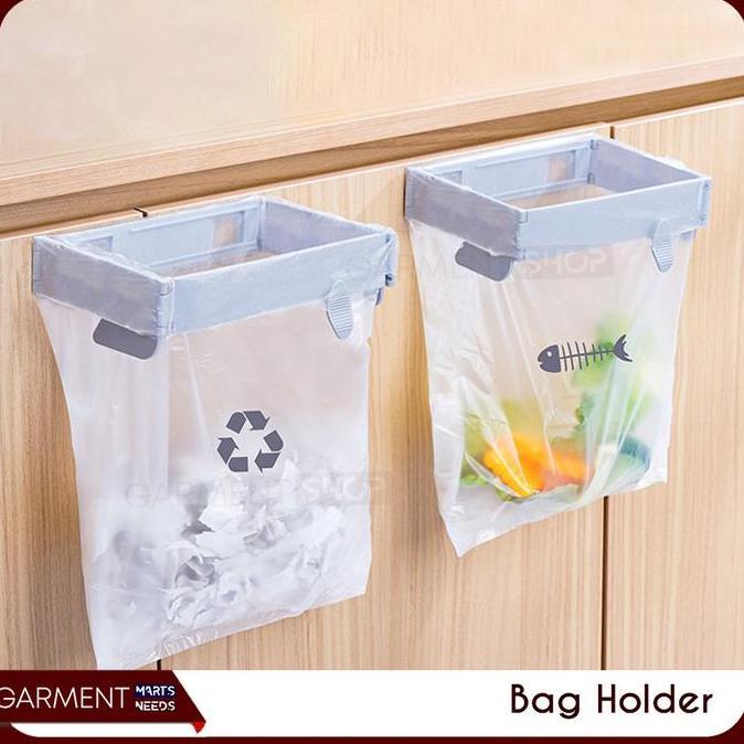 EXQWISITE Penjepit Kantong Plastik Sampah Dapur Kamar Mandi Pembuangan Praktis Tempel Laci Dinding S